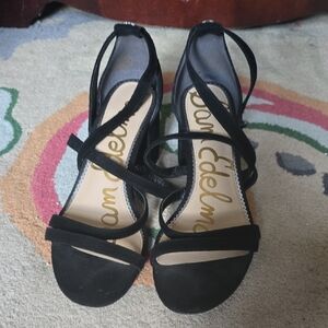 Sam Edelman Black Strappy Sandals